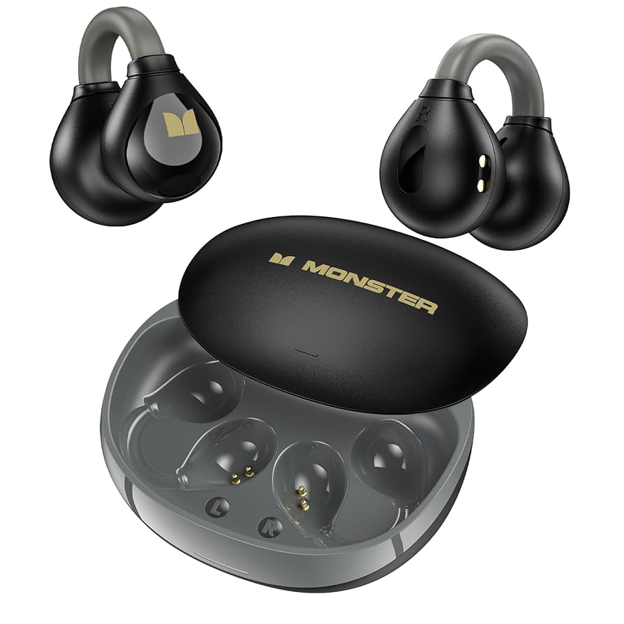 ☆ワイヤレスイヤホン Monster 空気伝導イヤホン bluetooth Amazon.co.jp: 【2025年新しい体験 装着感ゼロの空気伝導