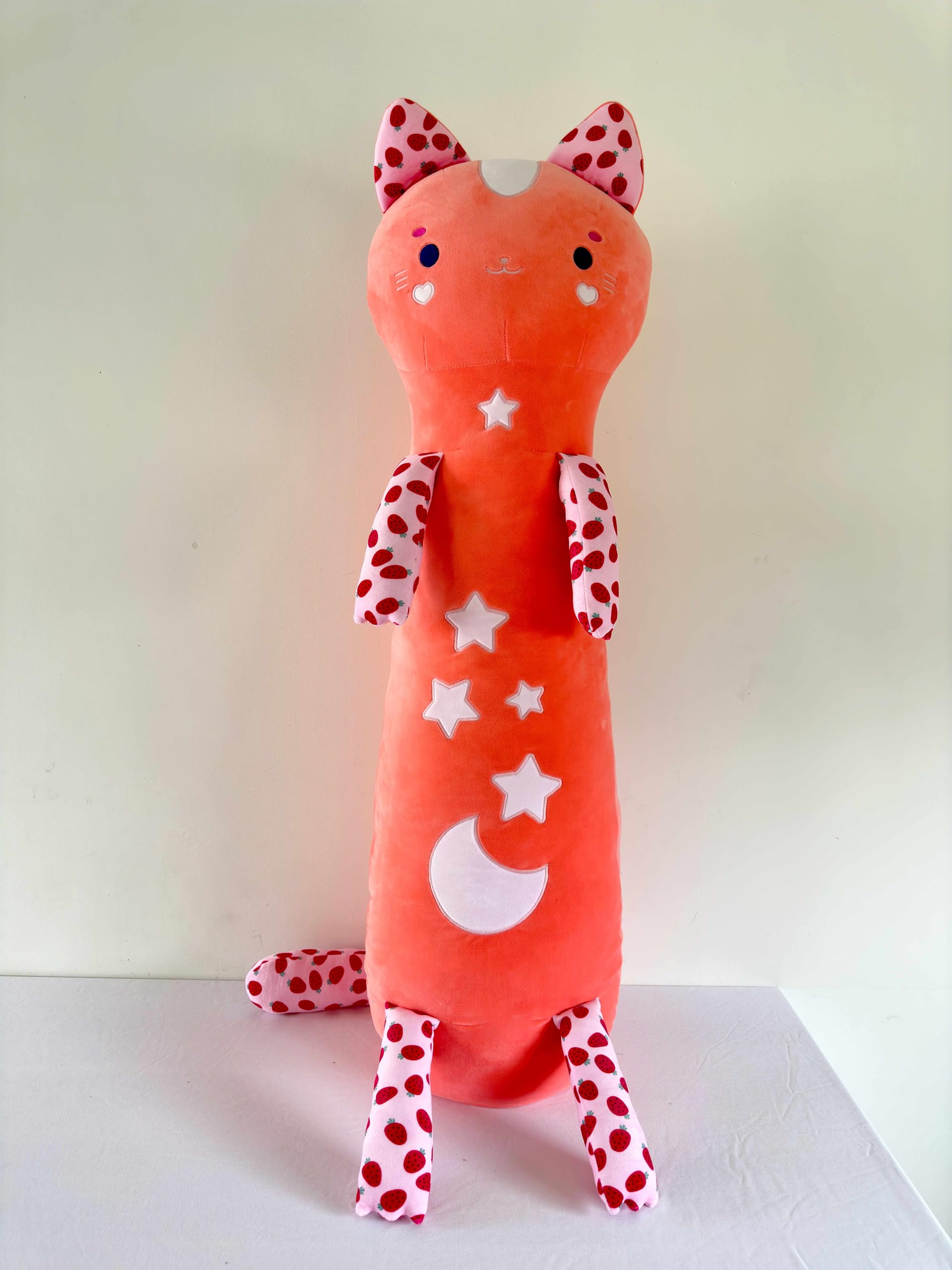 MOMOMI Nice Group Takai Yuki 120 cm, 1 muñeco de Gato Rosa salmón