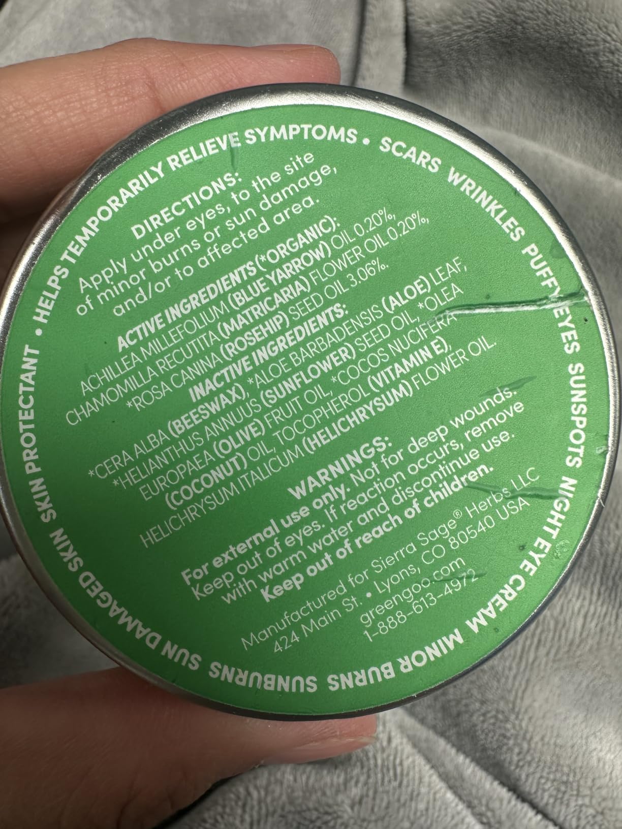 Green Goo Skin Repair Healing Salve, Natural Body & Face Moisturizer with Aloe Vera, Improves Skin's Appearance, Great for Scarring & Wrinkles, 4 Oz