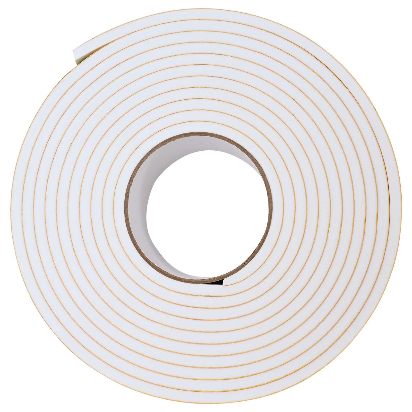 vidaXL Nastro adesivo in schiuma 20 pezzi, bianco 30 mm x 5 m, schiuma CR, nastro adesivo rotondo, schiuma CR, protezione dall'umidità, efficace e universale, isolamento
