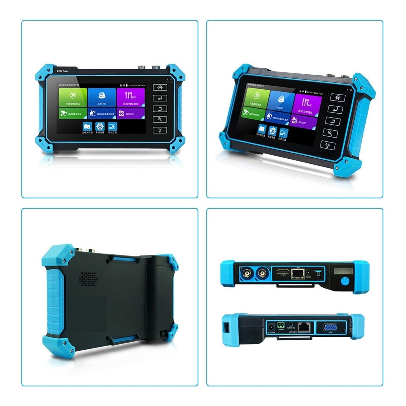 Tester per telecamere IP, Tester CCTV Tester IPC Tester Telecamera IP IPC5200C Tester CCTV 4K VGA IPC AHD CVI TVI SDI Test Cavo Corpo piccolo, portatile e più facile da trasporta(IPC-5200C)