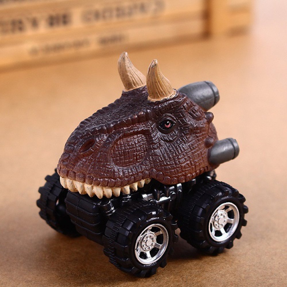 WSVVMQY Pull Back Dinosaur Toy Cars for Boys, 1 Pack Dinosaurs Car Toys Gifts for and Toddlers T-Rex