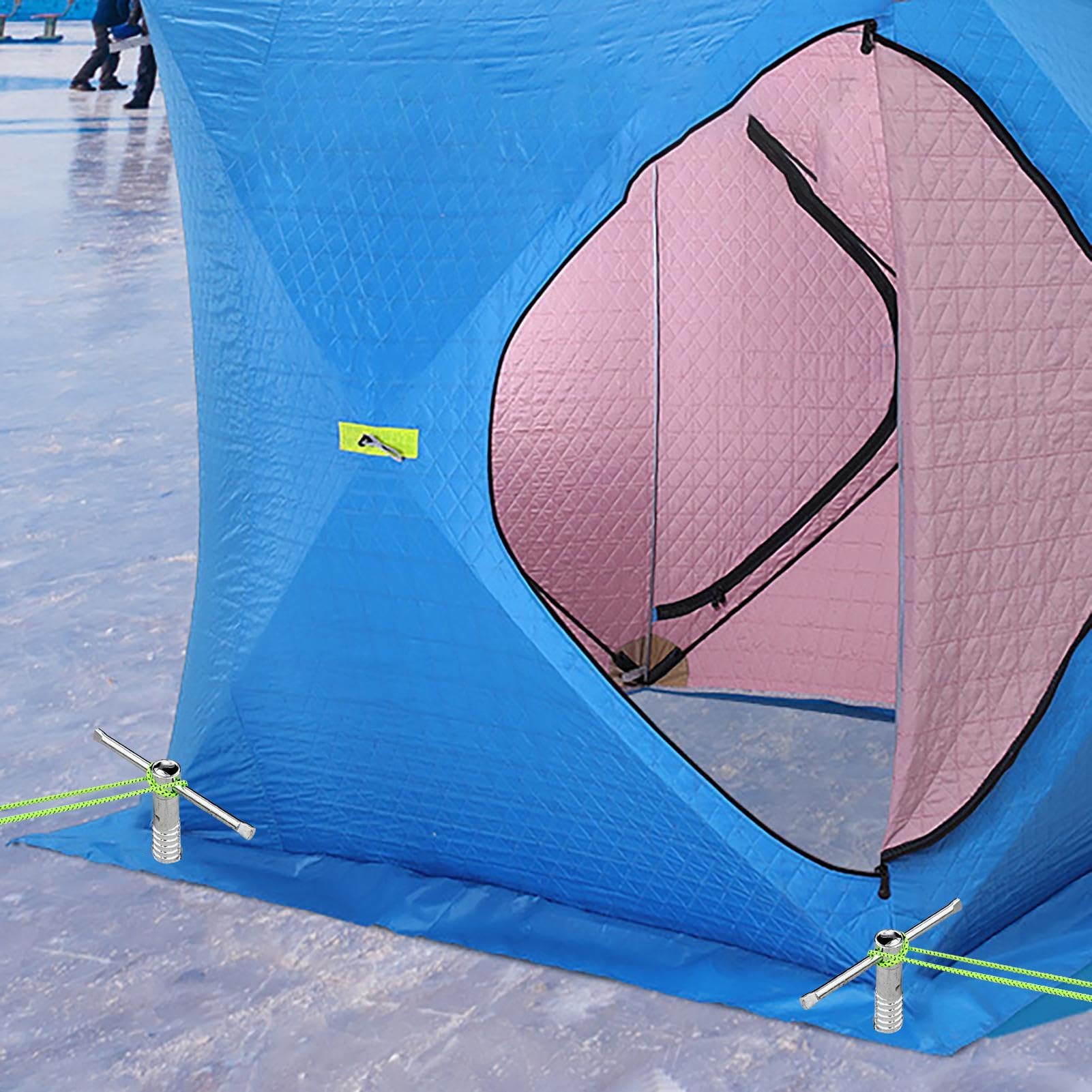 Tarière À Glace – Accessoire De Forage De Glace, Protection De Coupe Robuste | À Glace En Acier Inoxydable, Accessoires De Camping Portables Pour Le Camping, Pêche Sur Glace