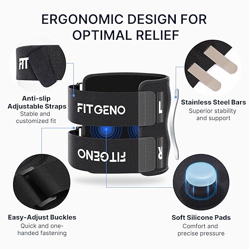 Vista 3 de Fit Geno Dispositivos de alivio del dolor de ciática: ReActive Plus mejorado para aliviar el dolor de ciática - Soporte para el nervio ciático