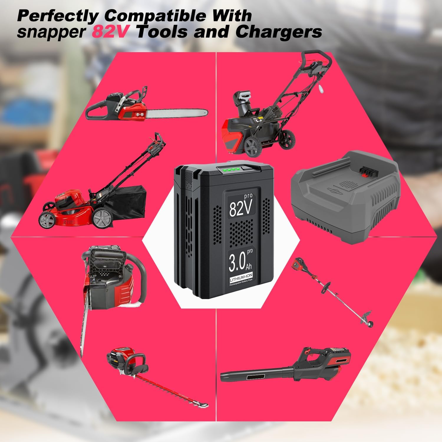 DTK Replacement for Snapper 82V Battery 3.0Ah Capacity 1760266 1760265 BSB2AH82 / BSB4AH82 / BSB5AH82 for Cordless Electric Tools - Image 5