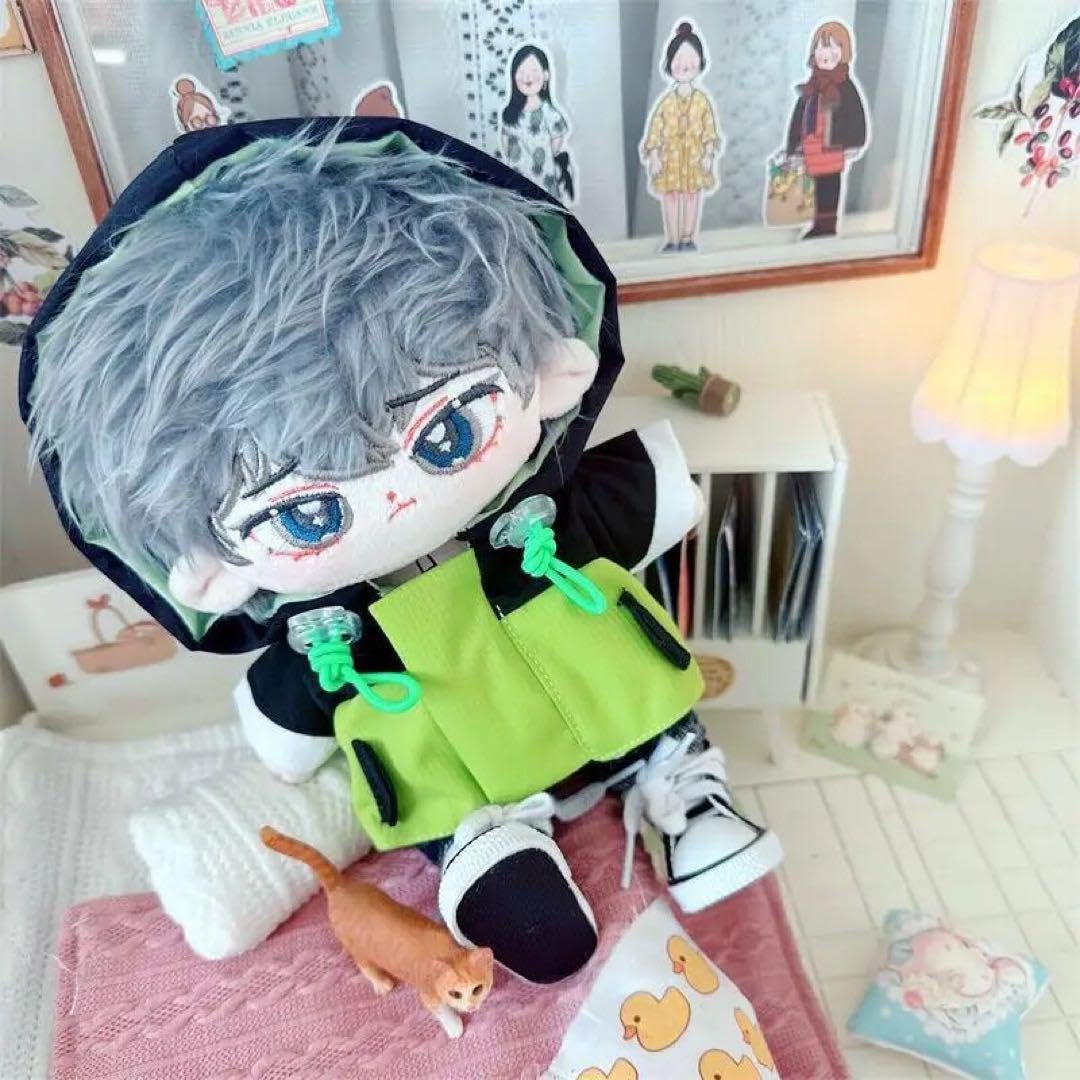 Amazon.co.jp: ぬい服 ウインドブレーカー パーカー グリーン みどり