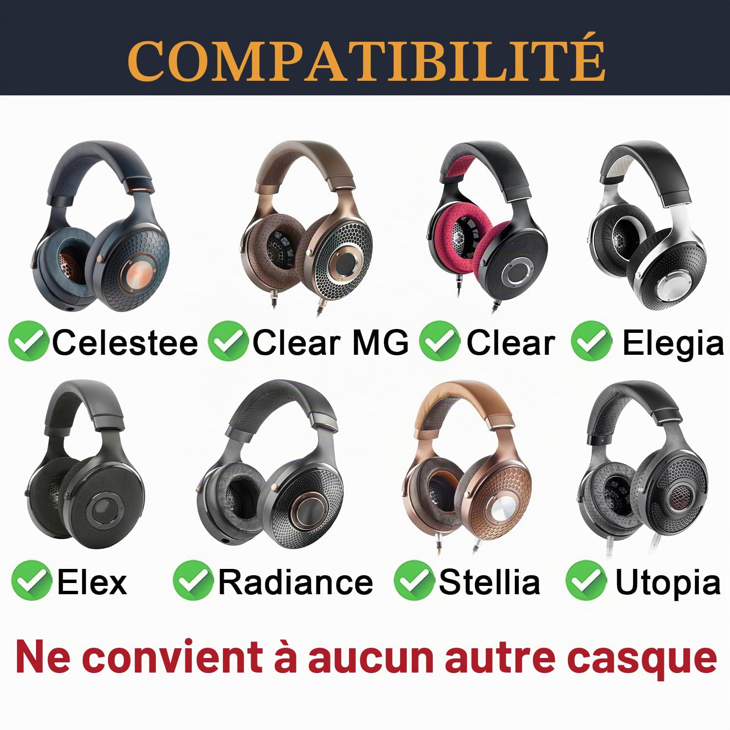 SOULWIT Coussinets d'oreille Peau d'agneau pour Focal Clear/Clear MG/Utopia/Elegia/Elex/Stellia/Celestee/Radiance Casques, Coussin avec Mousse à Mémoire de Forme Haute Densité