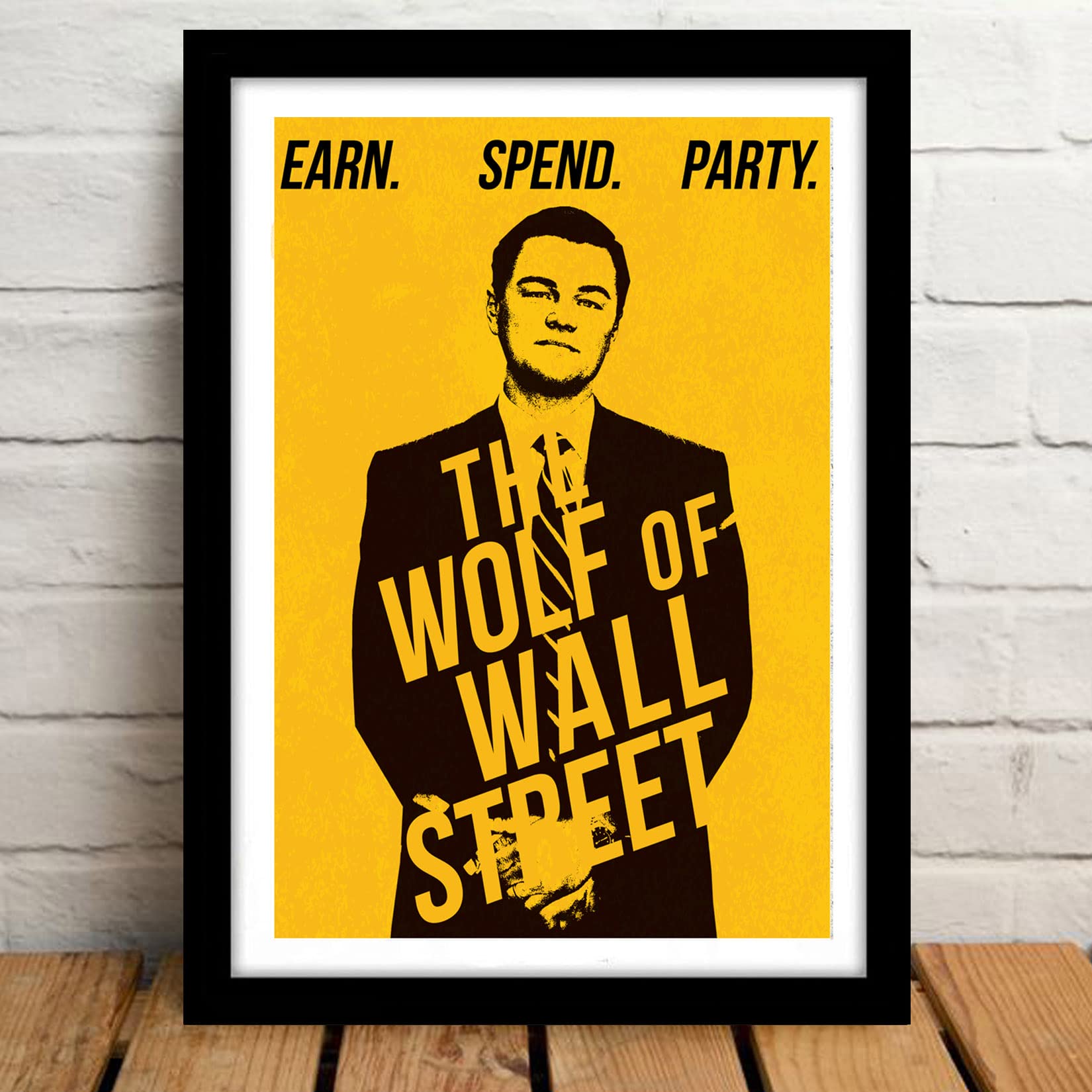 Wolf Of wall Street Movie Poster Frame For Room & Office (10inch X