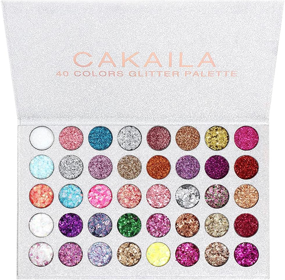 evpct 40 Colors Pressed Glitter Eyeshadow Palette