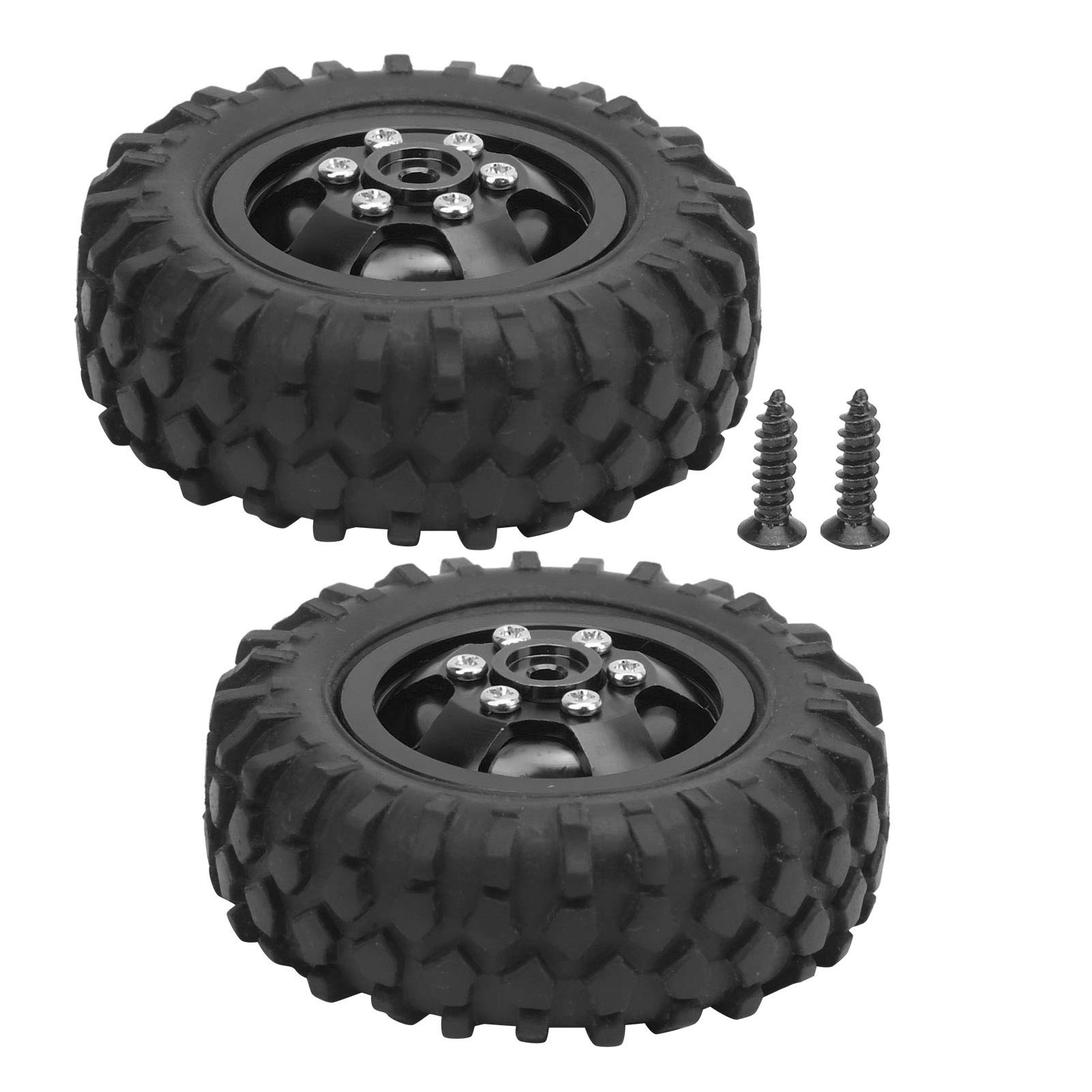 Amazon.co.jp: RCタイヤ 2個セット 1/10 RCトラックホイール WPL D12 