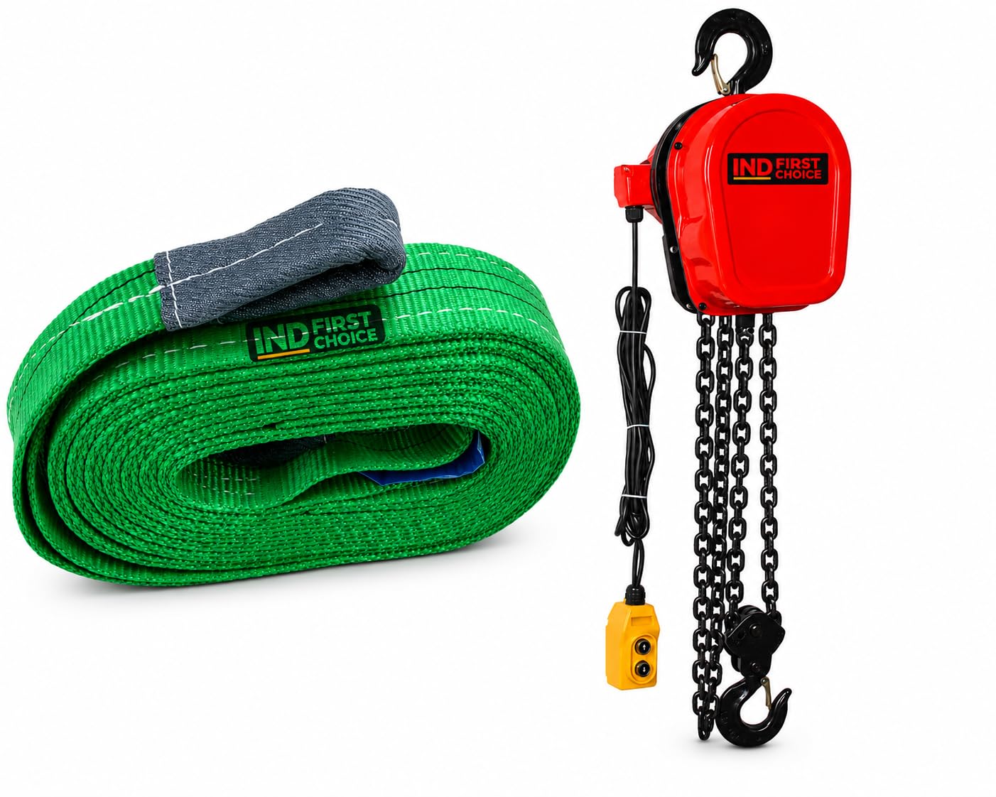 1 Ton Electric Chain Hoist with 2 Ton 2 Meter Polyester Web Sling Combo | Heavy Duty Industrial Lifting Equipment-image-48