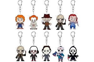 Creepy Ghost Face Keychain (10 Pack)