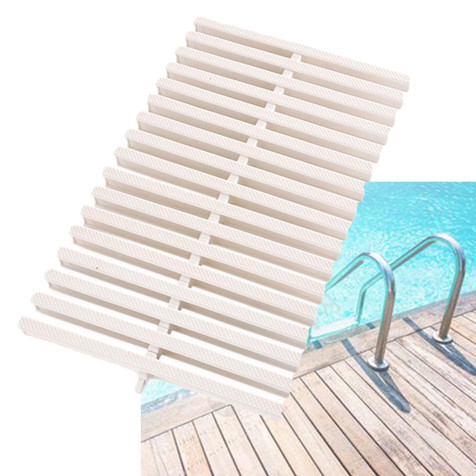Grilles de drainage anti-obstruction 30x100 cm lot de 6 couvercles de piscine et douche balcon
