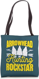Funny Arrowhead Hunting Rockstar Clovis Folsom Point Tools Tote Bag