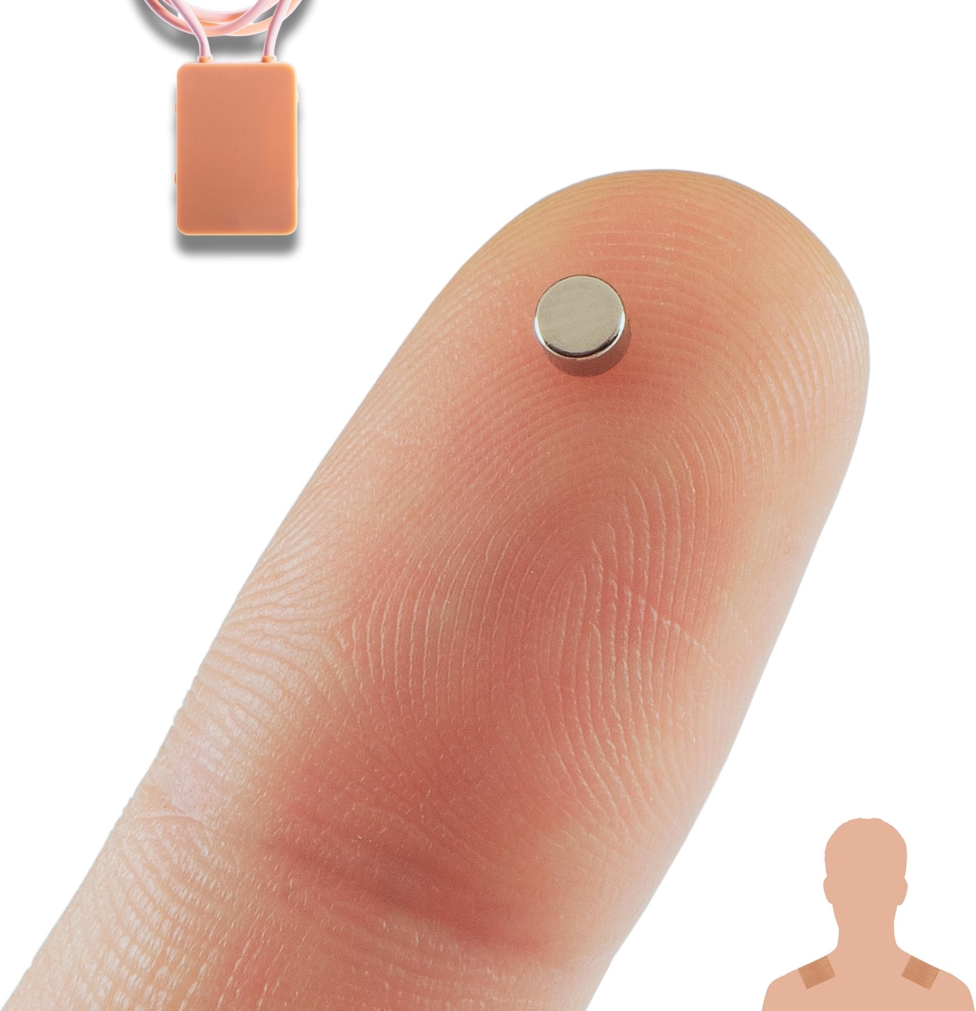 PingaOculto Spy Earpiece GSM Wireless Earphones Invisible Hidden Mini Headset Exam SIM Card Microphone Adhesive Strips - Secret Earphone Micro Listening Device Ear Cheating (Spy Earpiece Nano V7)