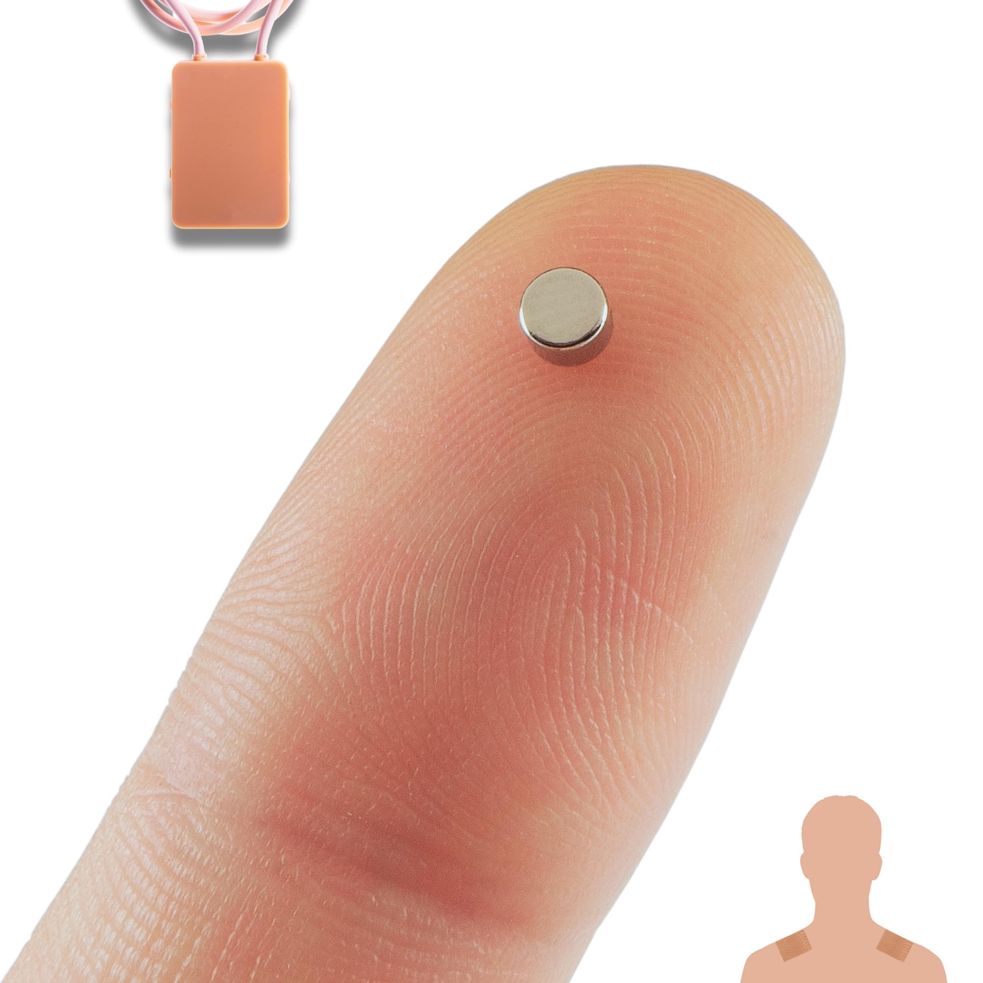 PingaOculto Spy Earpiece GSM Wireless Earphones Invisible Hidden Mini Headset Exam SIM Card Microphone Adhesive Strips - Secret Earphone Micro Listening Device Ear Cheating (Spy Earpiece Nano V7)