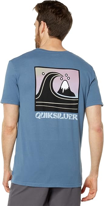 Quiksilver Mens Regular Fit Screen Printed Tee