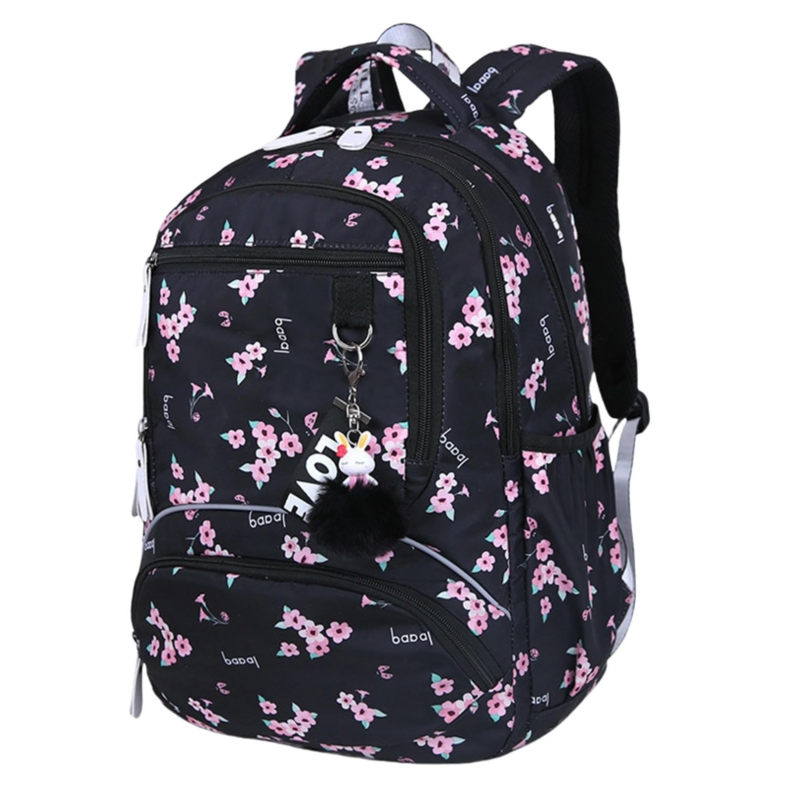 Plecak szkolny, gimnazjalny i podróżny Wodoodporny licznik z przegródkami - Sakura Black-16 cali
