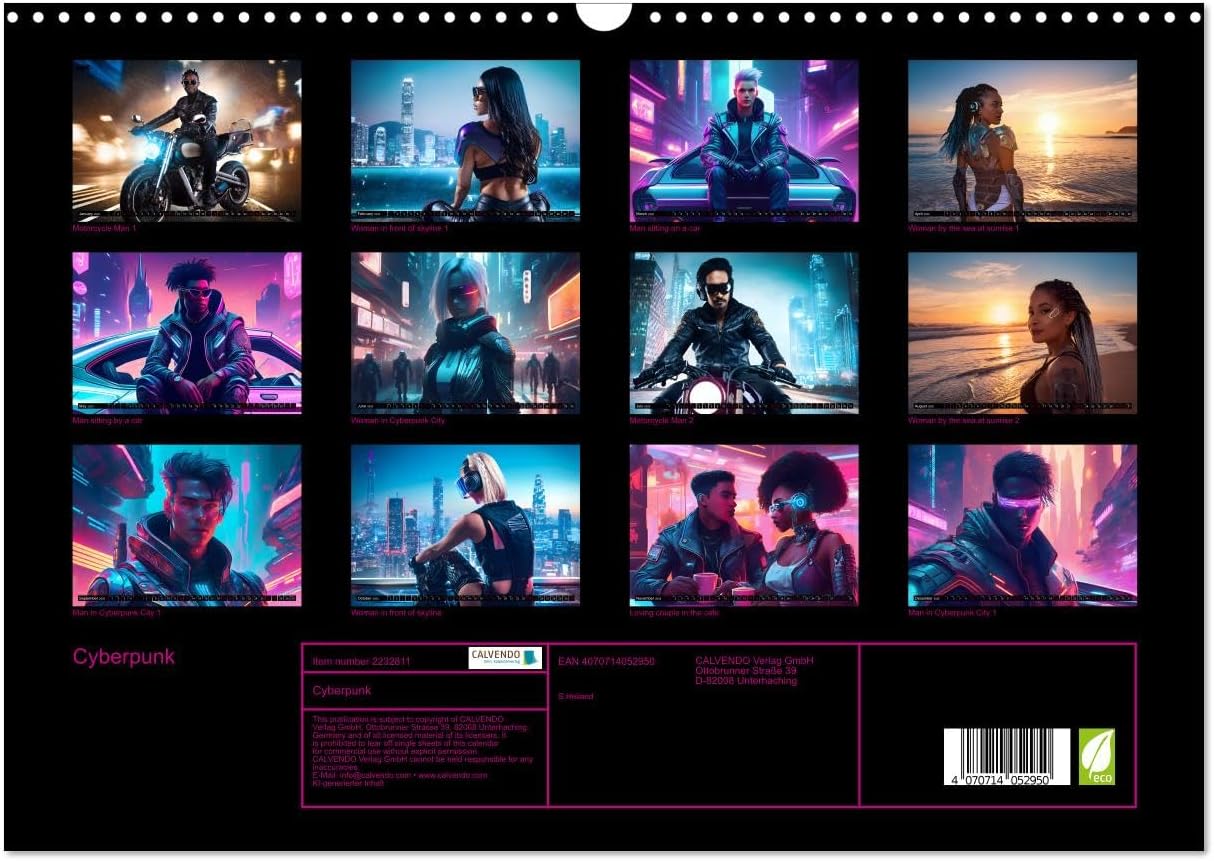 Cyberpunk, US-Version (Wall Calendar 2026 DIN A3 Landscape), CALVENDO 12 Month Wall Calendar