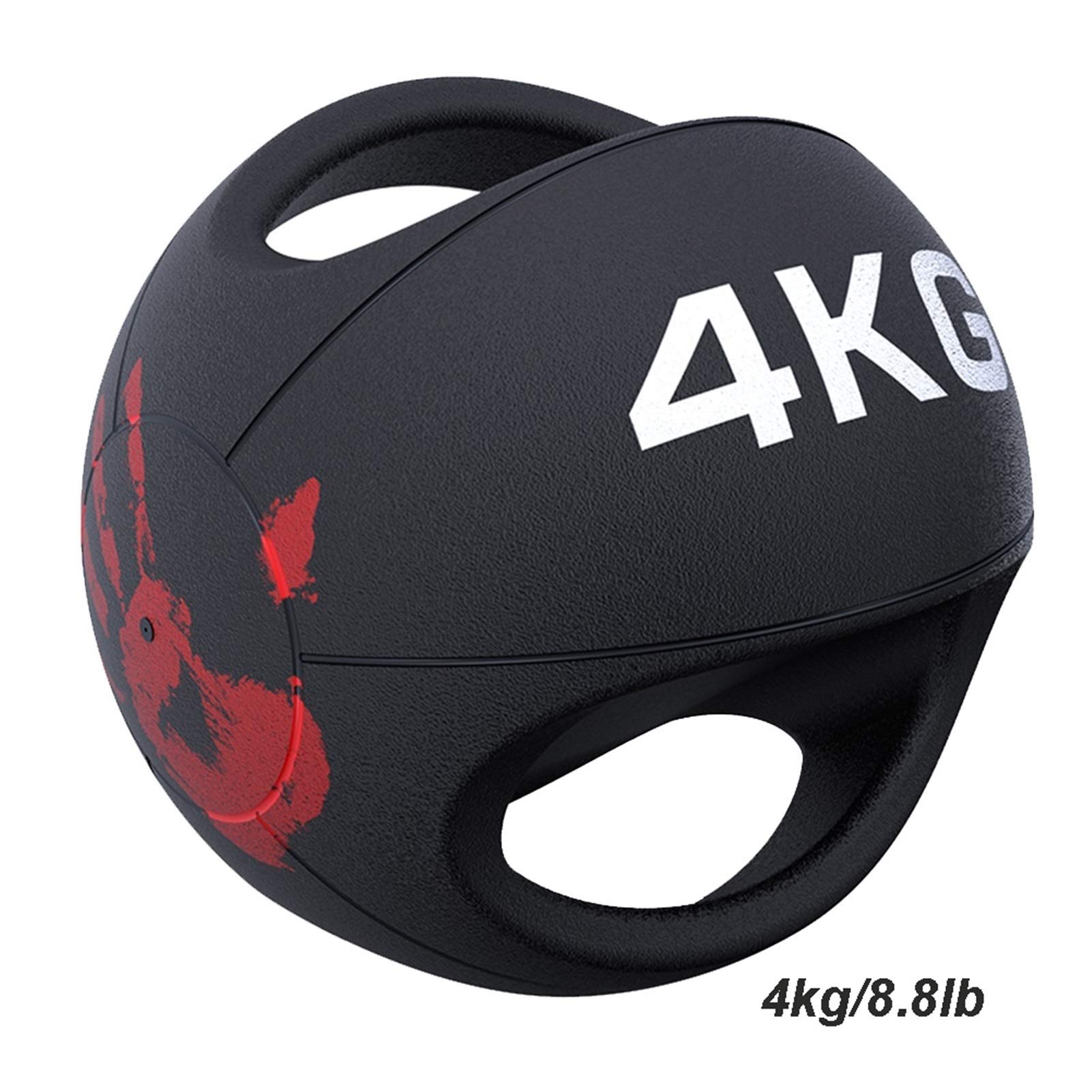 Medizinbälle Binaial Gummi Elastic Medicine Ball Balance Ball Fitness Ball, Hausgymnastik-Trainingsgeräte, 3kg / 4kg / 5kg / 6kg / 7kg / 8kg / 9kg / 10kg / 12kg (Color : 4kg/8.8lb)