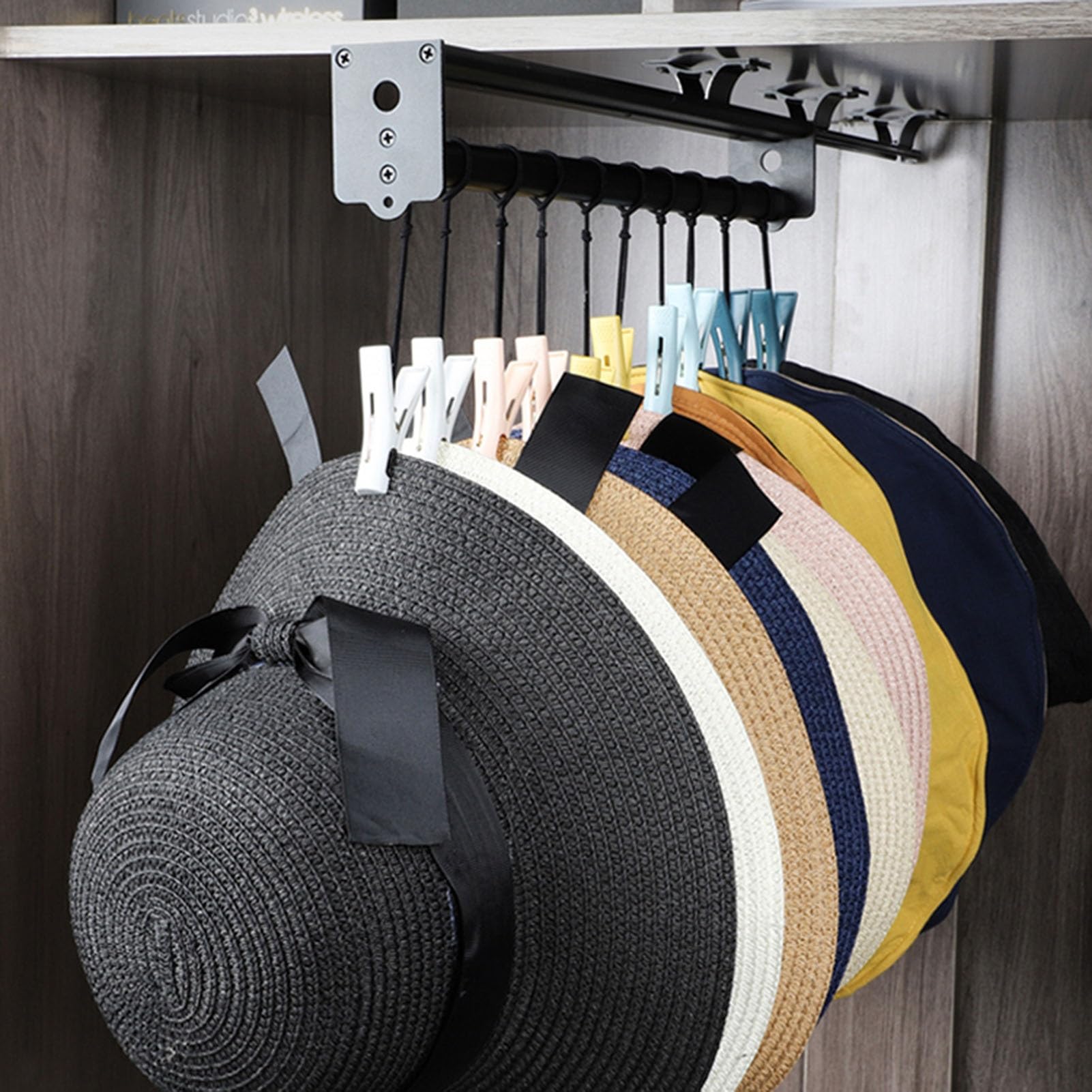 Genérico Perchero retráctil para Pantalones para Armario - Perchero Que Ahorra Espacio, soporta hasta 30 kg - Ideal para organizar Vaqueros y Pantalones, 30 cm de Ancho