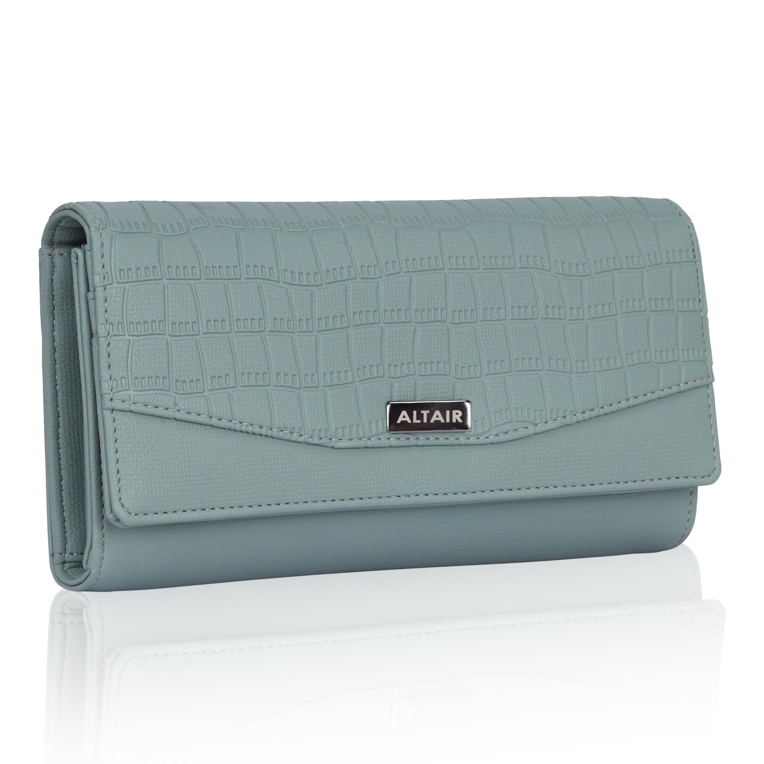 Altair Womens Multi-Pocket Wallet, Clutch, and Purse - Elegant Organizer with Phone, Cash, Cosmetic Slots, and Card Holders (Pista Green) (B0CKM43FSX) Amazon Price History, Amazon Price Tracker
