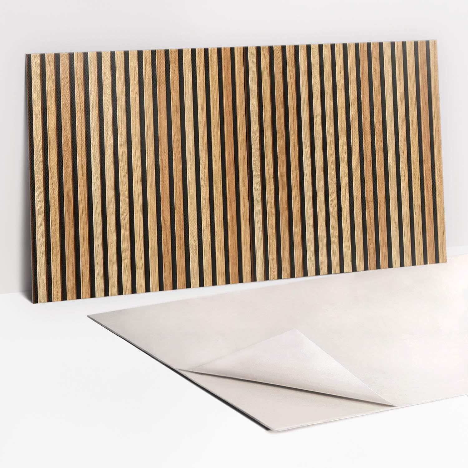 Tulup Panel de Pared para la Cocina Autoadhesivo Baño PVC 100x50cm Adhesivo Impermeable - Tableros de láminas de madera