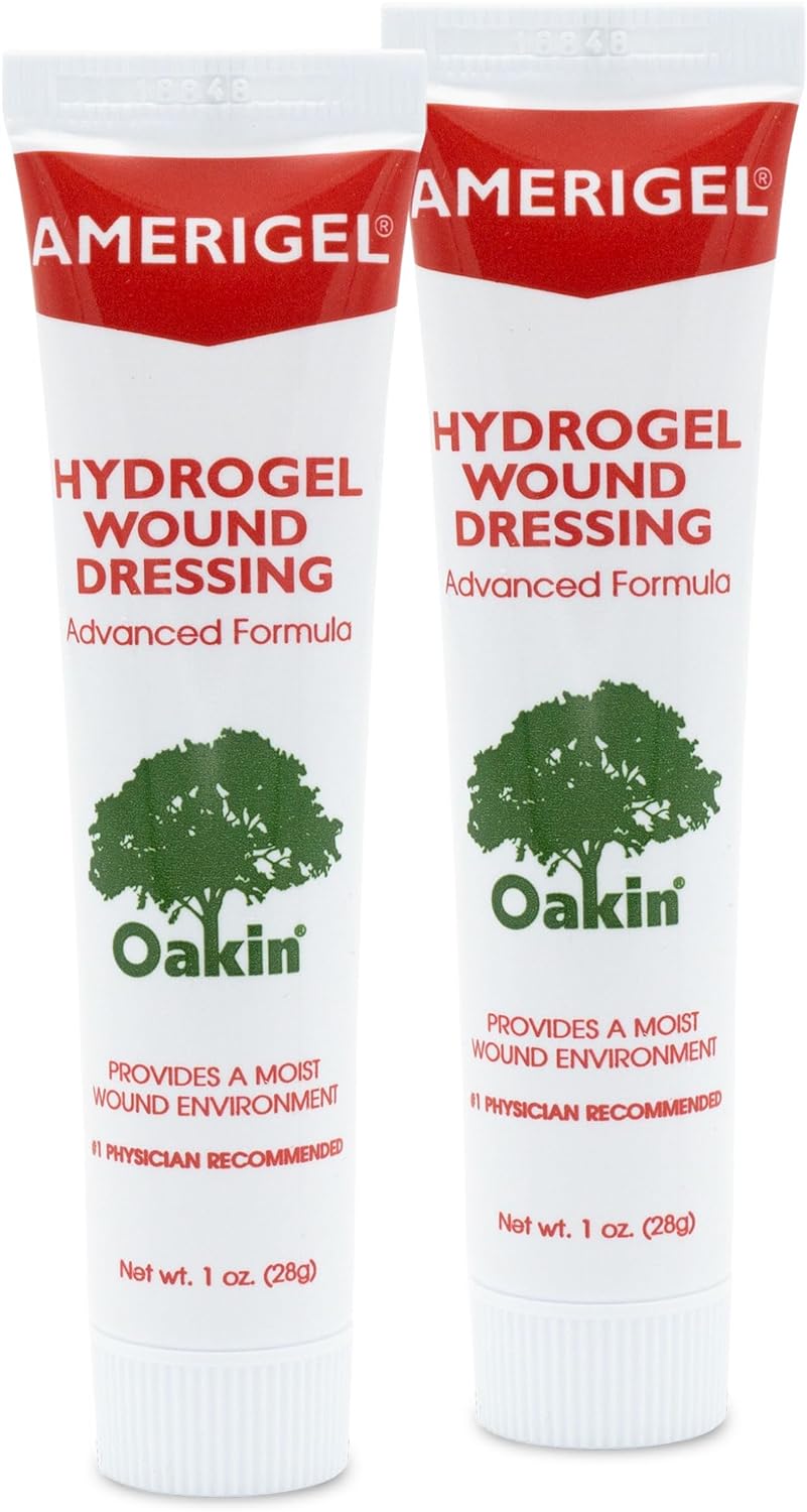 AMERIGEL Hydrogel Wound Dressing (1 oz.) - Provides Moisture-Rich Healing Environment for Dry Wounds