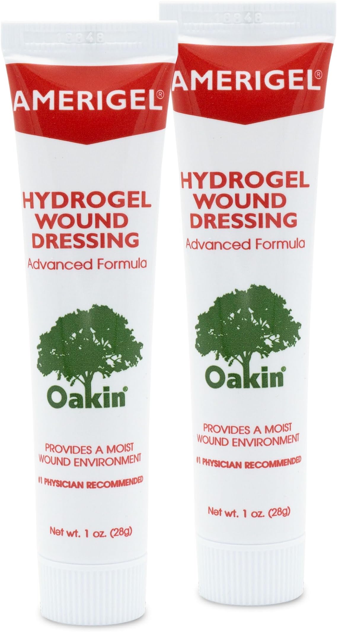 Hydrogel Wound Dressing (1 oz.) Two Pack - Provides Moisture-Rich Healing Environment for Dry Wounds