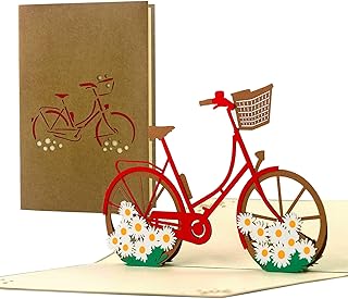 Diese-Klappkarten Charming gift voucher bicycle for women, greeting cards, holiday vouchers, days out, unusual gifts, gift ideas for her, birthday card bike for best friend, T19