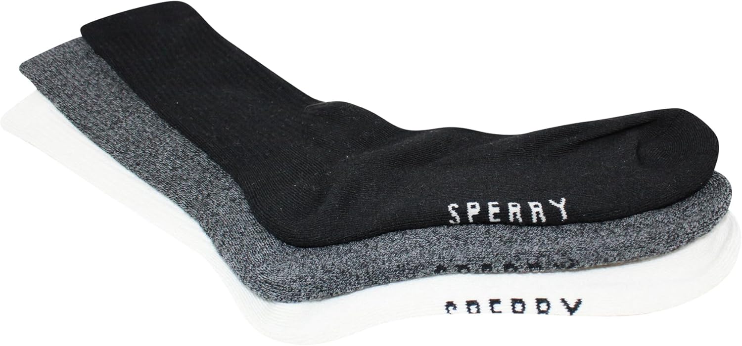 Sperry Men’s 8-Pack Cushion Comfort Crew Socks - Moisture-Wicking Athletic Socks –White Crew Socks for Everyday or Sports Use - Image 5