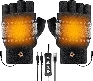 NALACAL USB Heated Gloves for Men and Women