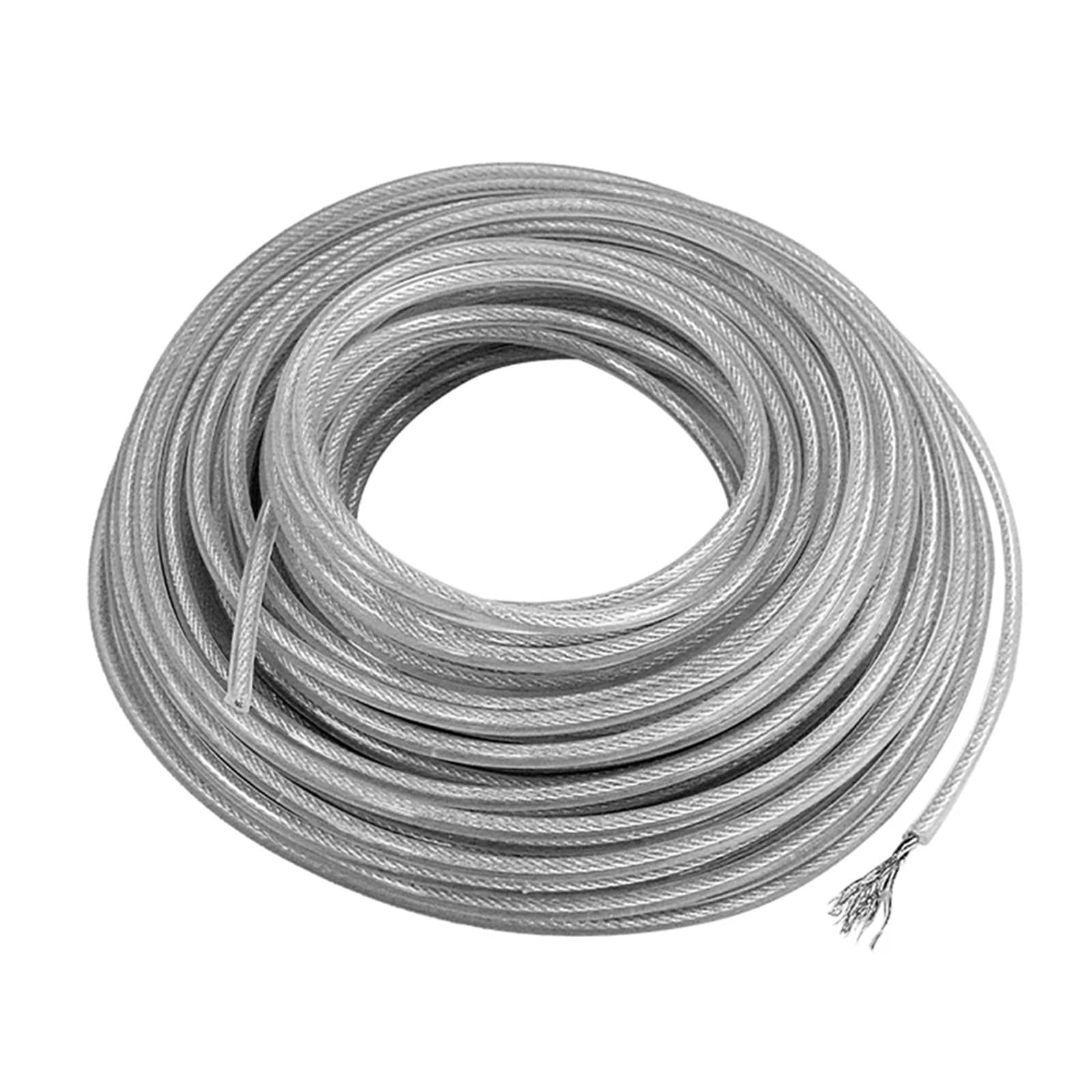 Hilo Desbrozadora Hilo de desbrozadora de césped de nailon, alambre de acero de 3mm x 15m, desbrozadora redonda, cuerda de corte, cortacésped de repuesto, herramientas for jardín y patio trasero(3.0mm