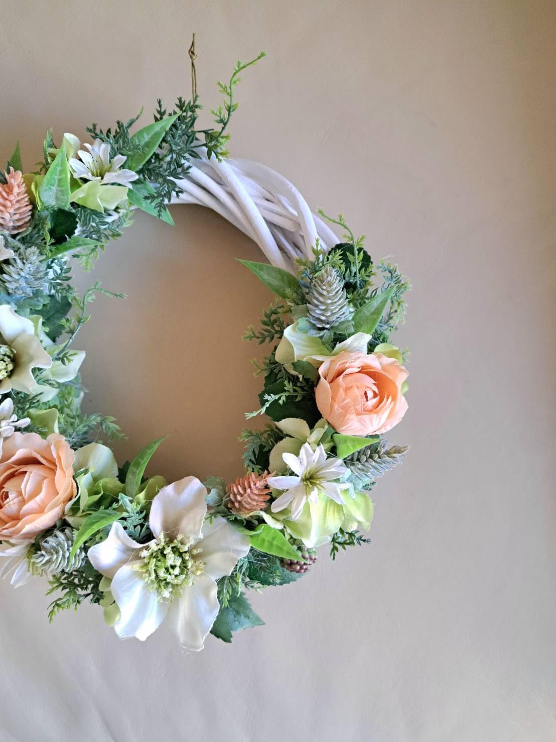 Amazon.co.jp: Lulu's ルルズ 春 リース 造花 アーティフィシャル