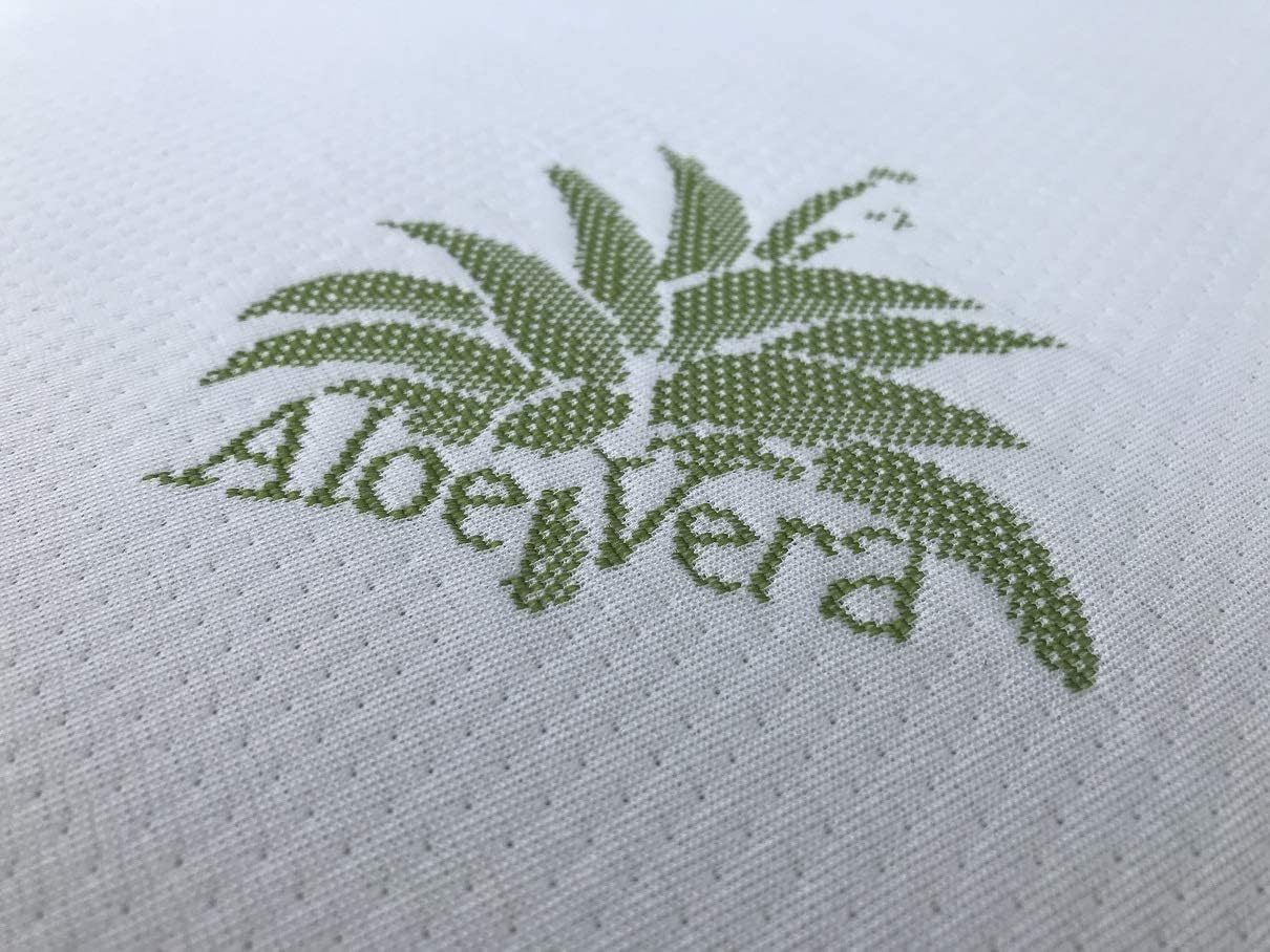Kiby® Matelas pour lit bébé en Aloe Vera (certifié Oeko-TEX® et CERTIPUR™), Matelas pour lit bébé Lavable déhoussable (120 x 60 x 10)