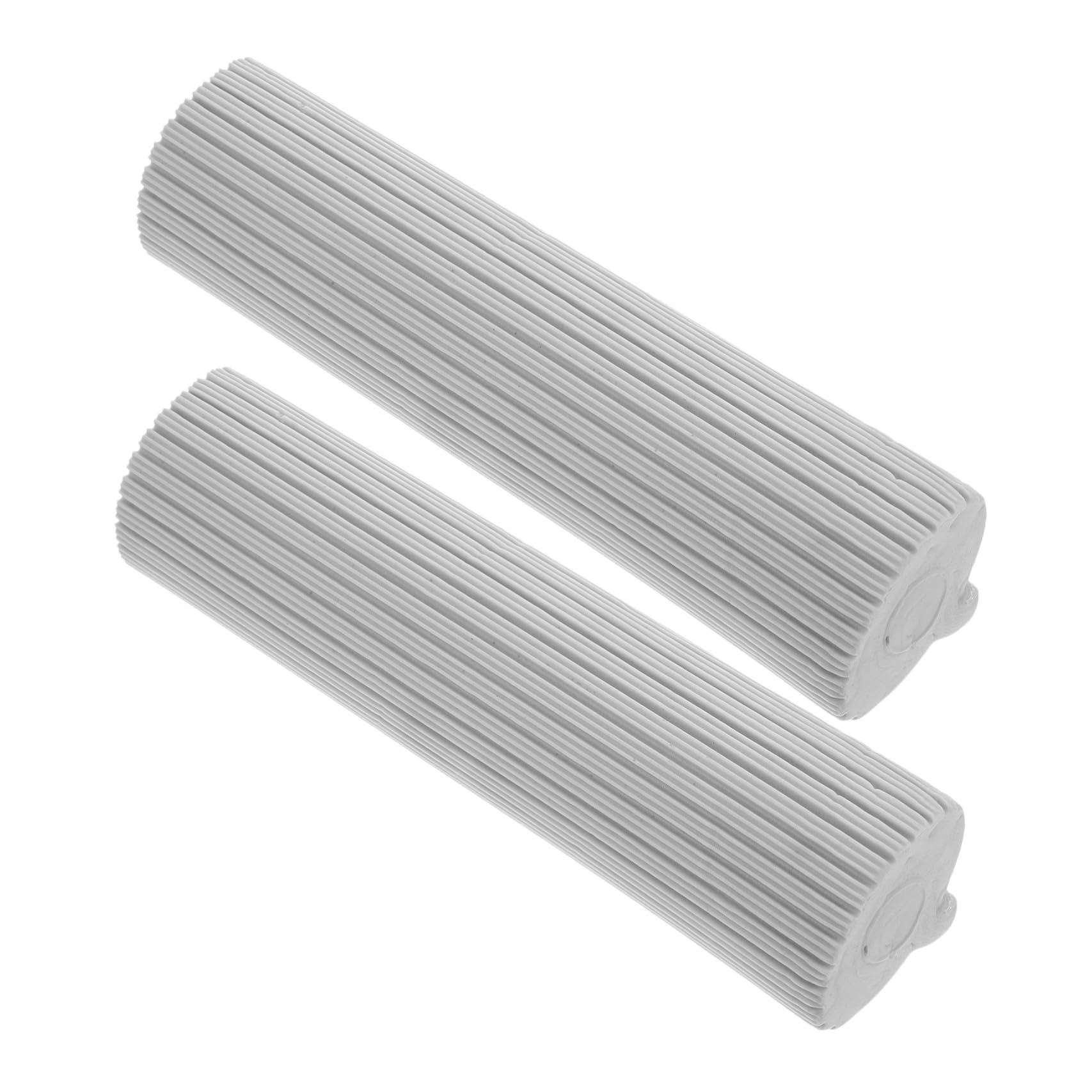2 Cabezales de Repuesto para Trapeador de Esponja Rodillo, Esponja Absorbente Gris 33 Cm, Recambio para Limpieza de Suelos en Cocina, Baño y Garaje, Accesorio Duradero para Mopas