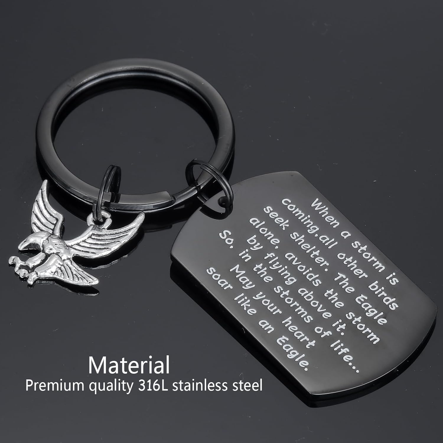 HUTIMY Boy Scout Gifts Eagle for Teens Adults Men Key Chain Ideas Court Of Honor Boys Eagle Scout Keychain - Image 2