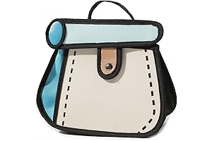 3D Jump Style 2D Drawing Cartoon Canvas Chain Crossbody Bag