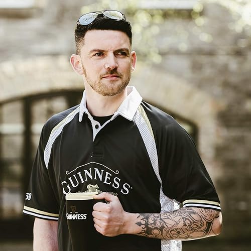 Miniatura 5 de Guinness - Camiseta de rugby con diseño de color negro