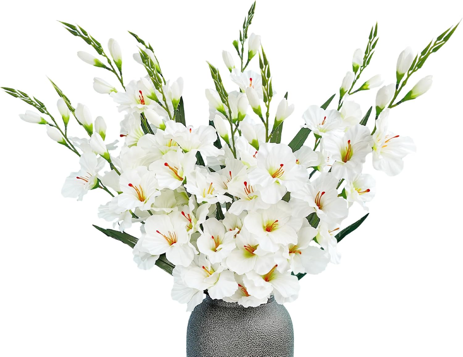 kimbovillea Pack of 10 Artificial Gladiolus Silk Orchids