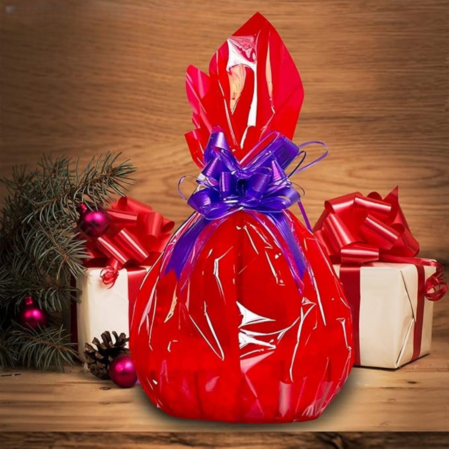 Cellophane Trasparente 40cm X 30m – Pellicola OPP 3 Mil Impermeabile Per Regali, Fiori, Matrimoni E Decorazioni Natalizie