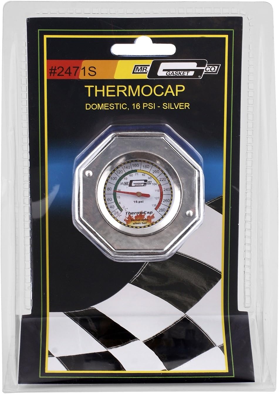 Mr. Gasket 2471S Thermocap - 16 PSI - Silver
