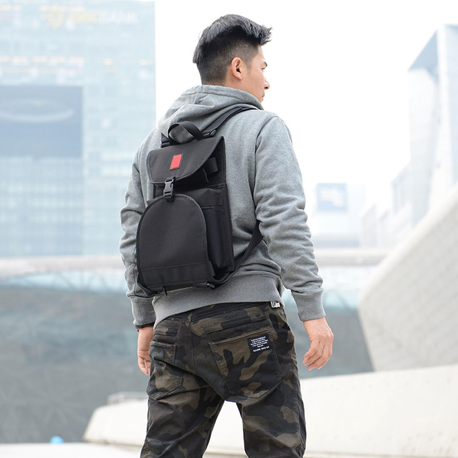 Sac à bandoulière pour skateboard Organiseur en Polyester Tendance | Sac à dos porte-skateboard pour , Adolescents, Étudiants, Adultes École Collège Terrain de Jeux