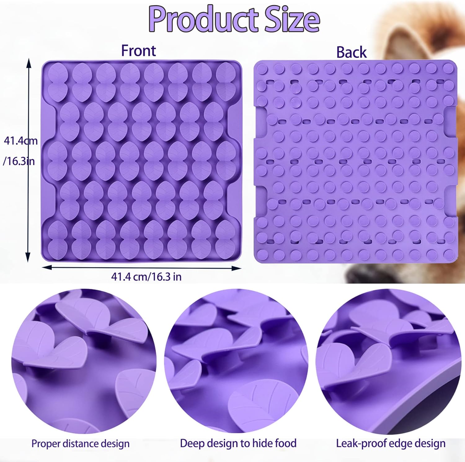 Femont Large Dog Car Seat for Medium Large Dogs & Femont Snuffle Mat for Large Dogs,Silicone Slow Feeder Lick Mat : Pet Supplies