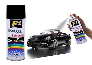 GoodQuality-The Name of Trust f22 Multipurpose F1 Aerosol Spray Color Paint (Black Shine Finish)