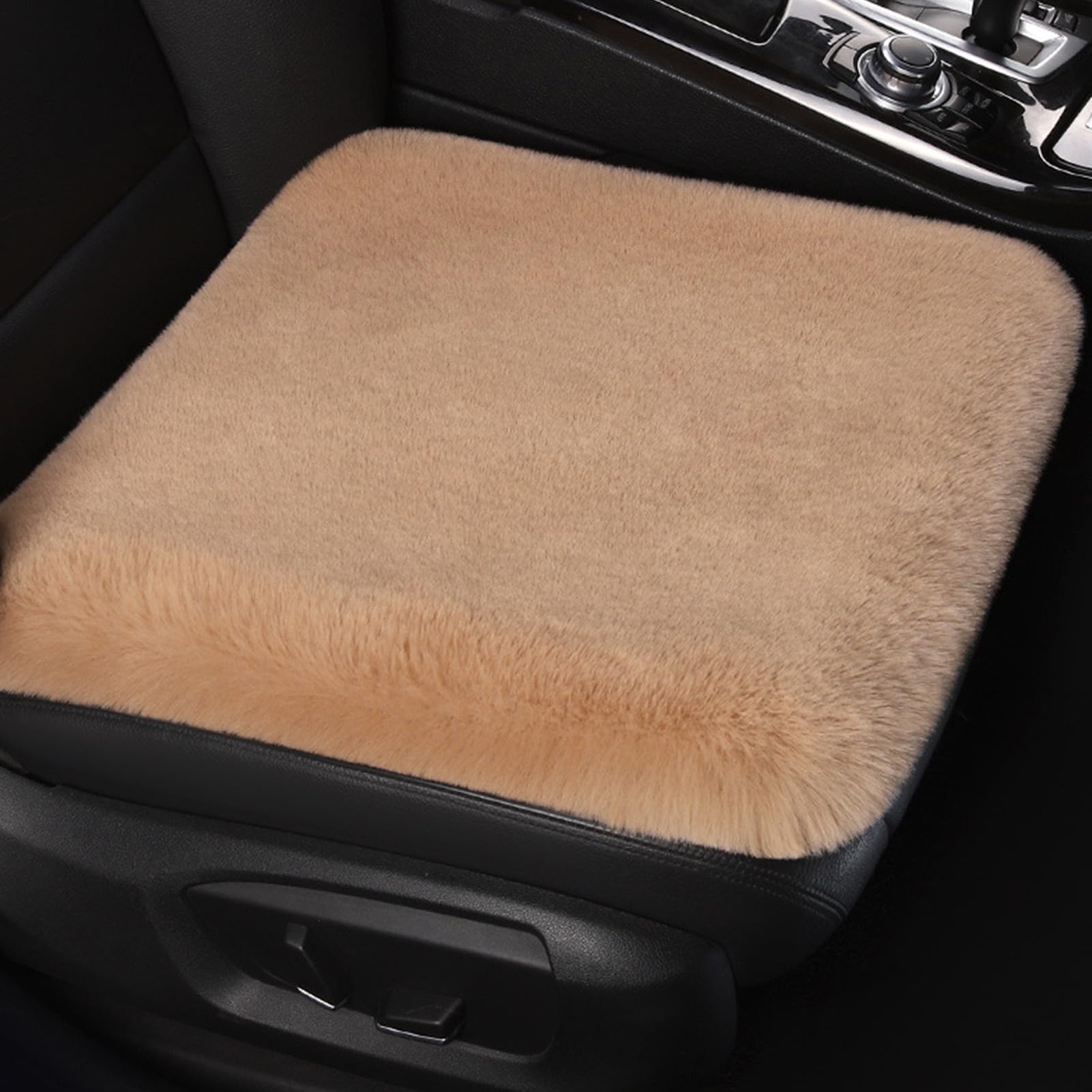Fuzzy Coprisedili auto | Supporto lombare auto | Tappetino per sedile anteriore auto invernale – per berline, camper, conducenti appassionati di viaggio, guida invernale, pendolari