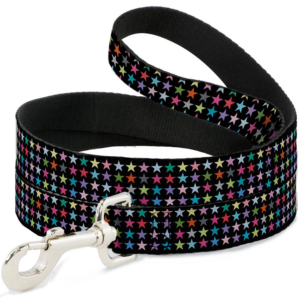 Laisse pour chien Buckle Down Mini étoiles multicolores 120 cm