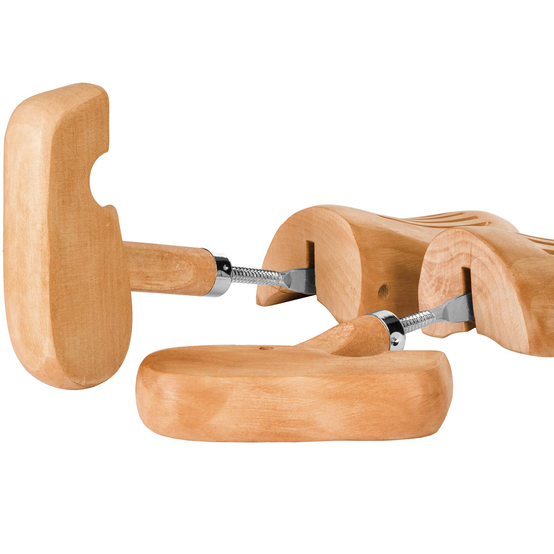 tectake 800592-2 Paia Legno di Loto Tendiscarpe, Rimedio per Punti che fanno male, Universale per Scarpe da Donna e da Uomo - Disponibili in diverse Misure