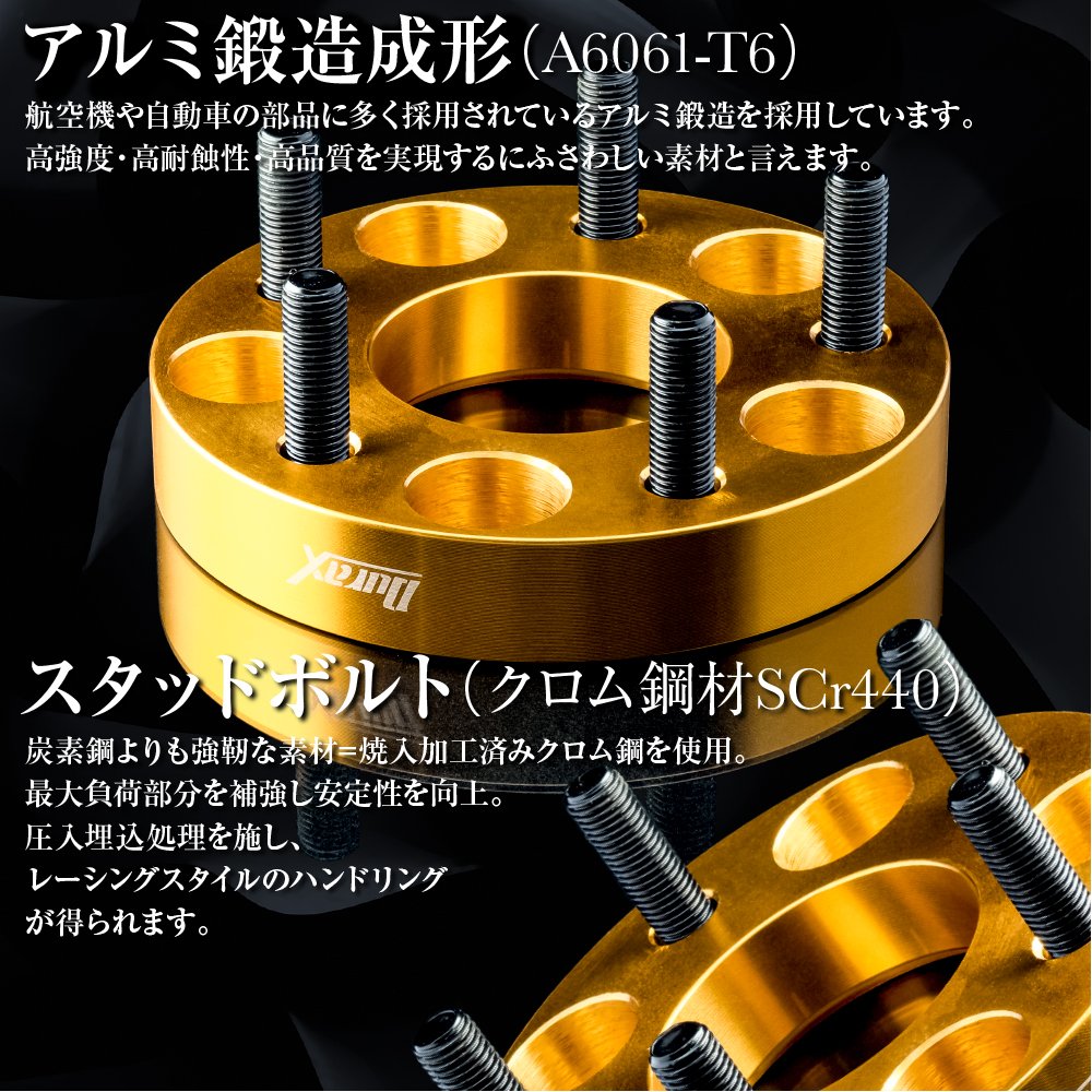 Amazon.co.jp: SEIKOH ワイドトレッドスペーサー 2枚組 40mm ゴールド
