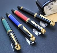 Vista 6 de Pelikan Pluma estilográfica M400 B Premium Plume Negro/Greem